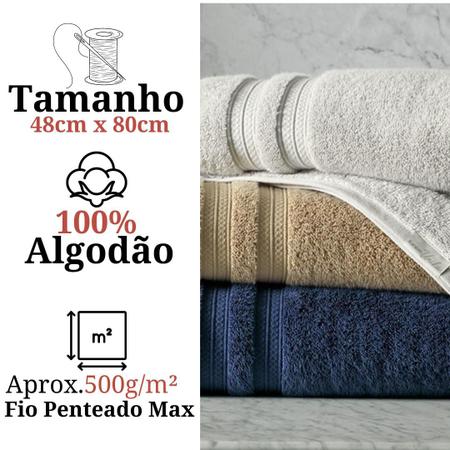 Toalha de Rosto 100% Algodão Unika Branco