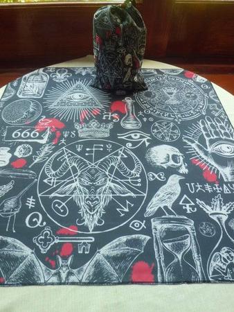 Kit Toalha Esotérica Gato Preto Reiki Magia Wicca Umbanda - Mandalas e  Rituais