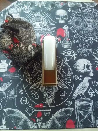 Kit Toalha Esotérica Gato Preto Reiki Magia Wicca Umbanda - Mandalas e  Rituais