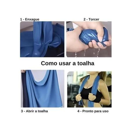Imagem de Toalha Fitness Academia Gelada Refrescante Com Garrafa 
