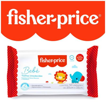 Imagem de Toalhas umedecidas fisher-price pack 200 com perfume suave