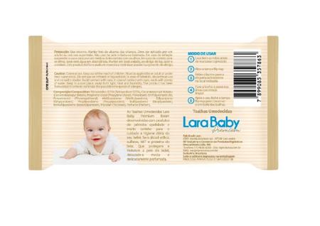Imagem de Toalhas Umedecidos Lara Baby Premium - 100 Unidades