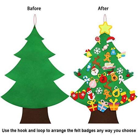 GRÁTIS) ARVORE DE NATAL 3D EM FELTRO