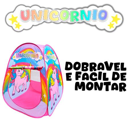 Imagem de Toca Barraca Infantil Unicórnio Dobrável - Dm Toys