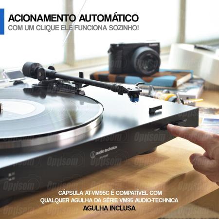 Toca Discos Bluetooth Audio Technica At-lp3xbt Automático Belt Drive -  Vitrola e Toca-Disco - Magazine Luiza