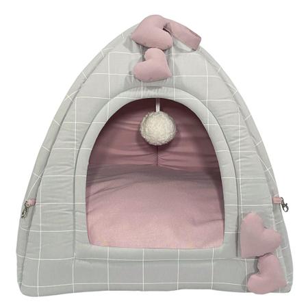 Toca Pet - Xadrez Rosê - Amour Pet - 47x56cm - Quem ama Pets escolhe Amour  Pet