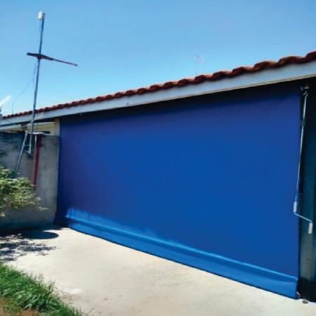 Imagem de Toldo Cortina Azul - 3,30m x 2,20m - kit completo