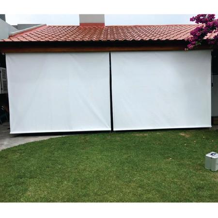 Imagem de Toldo Cortina Branco - 2,40m x 1,50m - kit completo