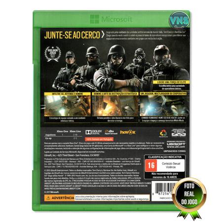 Gameteczone Jogo Xbox One Tom Clancy's Rainbow Six Siege - Ubisoft São -  Gameteczone a melhor loja de Games e Assistência Técnica do Brasil em SP