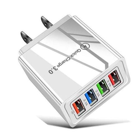 Tomada carregador celular universal USB 3.0 Bivolt 4 entradas - Acgicea Imagem de Tomada carregador celular universal USB 3.0 Bivolt 4 entradas