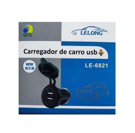 Imagem de Tomada Carregador USB 12~30V Para Carro Moto Lancha Trailer Barco Para Carregamento USB