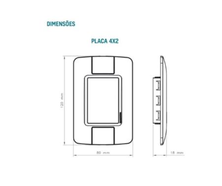 Imagem de Tomada Dupla 2P+T Aria 10A 250V Branco TRAMONTINA