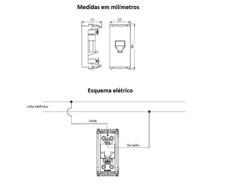 Imagem de Tomada Rj11 4F Refinatto Weg