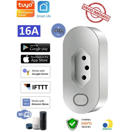 Tomada WIFI Inteligente Smart Home 16A bivolt Monitoramento Energia APP  Automação Residencial - Online - Tomadas - Magazine Luiza