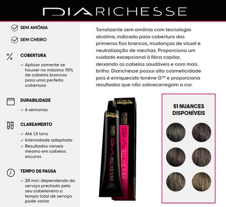 Tonalizante L'Oréal Richesse 6.01 Marrom Trufado 50g - Doce Beleza