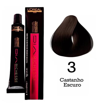 Tonalizante Dia Richesse 50g Kit 3 Todas As Cores + Blinde