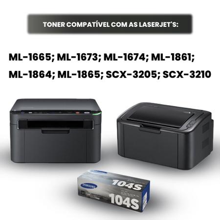 Imagem de Toner Samsung D104 1665 Ml1665 1860 1865w Compativel