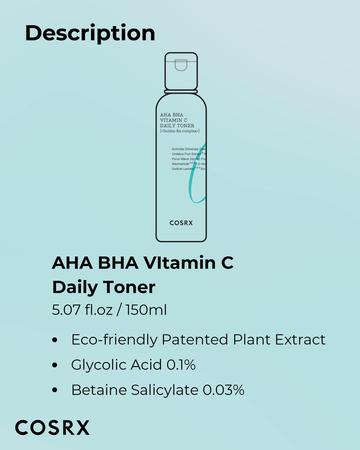 Imagem de Tônico COSRX Refresh ABC Daily 150 ml com vitamina C AHA BHA