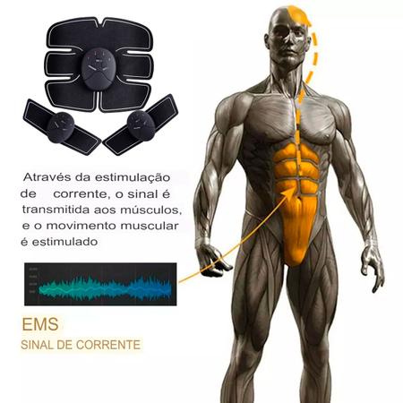 Tonificador muscular elétrico abs abdominais Braços Pernas - LUATEK - Tonificador  Muscular - Magazine Luiza