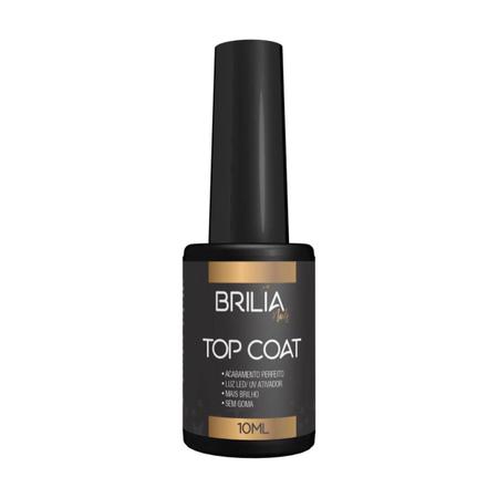 Imagem de Top Coat 10ml para Unhas Sem Goma Brilia Nails