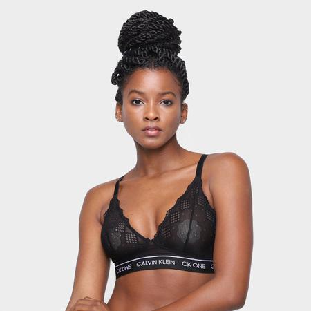 Top Lingerie Calvin Klein Underwire CK One Black Belize Feminino - Top  Cropped - Magazine Luiza