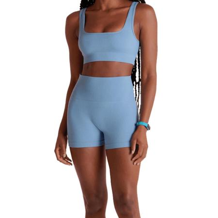 Imagem de Top Lupo Seamless Basic Canelado Feminino - Azul