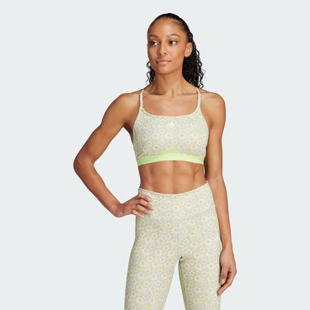 Top Fitness com Bojo adidas Suporte Leve Estampado Aeroreact