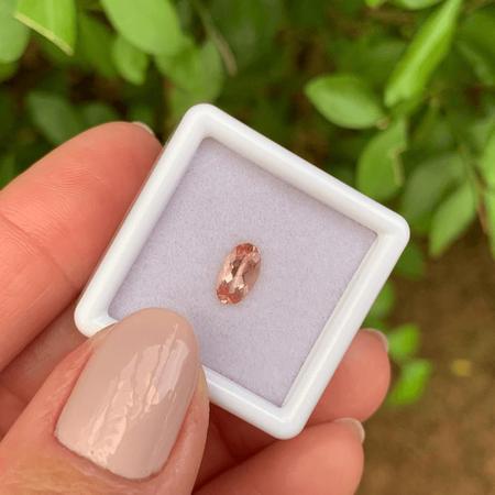 Imagem de Topázio Imperial Salmão Oval 0,71ct (2)