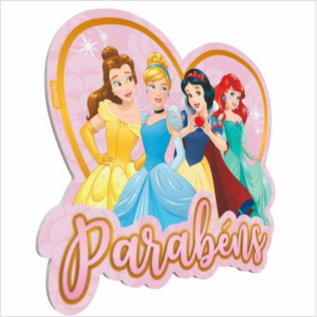 Topo de Bolo Impresso Festa Princesas Disney - Ref 303058 - Piffer