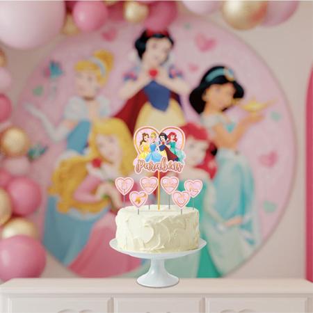 Topo de Bolo Impresso Festa Princesas Disney - Ref 303058 - Piffer - CCS  Decorações