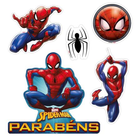 Topo De Bolo Topper De Bolo Personalizado Homem Aranha