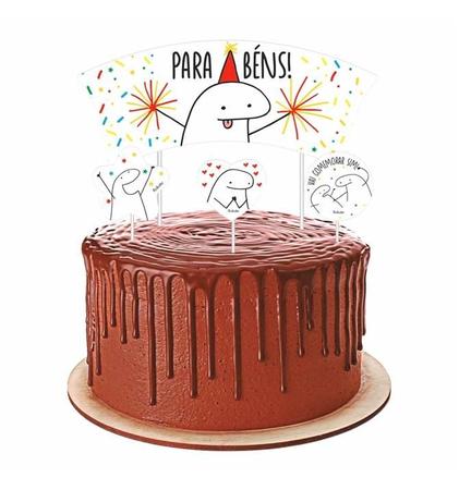 Topo de bolo flork meme para editar e imprimir grátis  Ideias de bolos,  Bolo, Bolos de aniversário diferentes