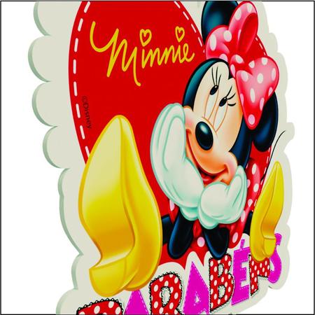 Topo de Bolo Minnie Mouse Parabéns - 1 Unidade - Extra Festas