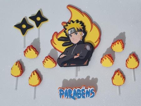 Topo de Bolo Naruto Shippuden - Uzumaki Naruto, Magalu Empresas