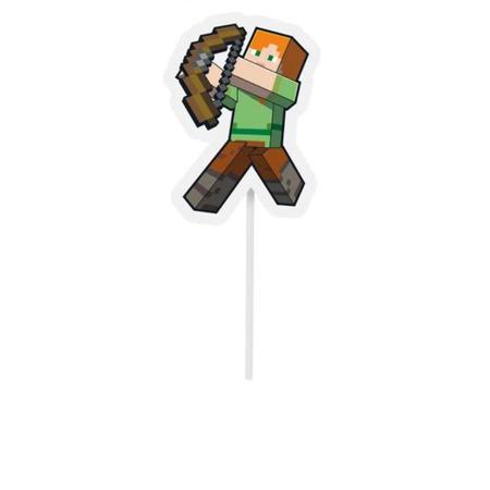 Decorando bolo minecraft 