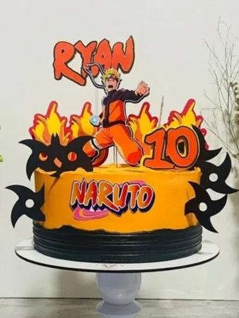 Topo de bolo Naruto topper para bolo personalizado