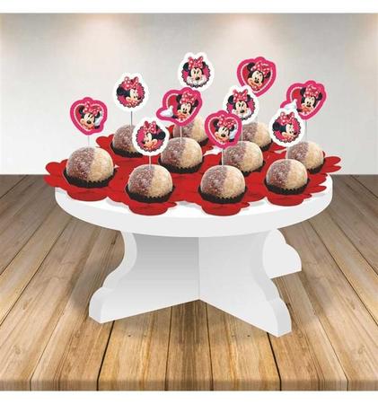 Topo de Bolo Minnie Vermelha Para Festa de Aniversário Infantil - Piffer -  Topo de Bolo - Magazine Luiza