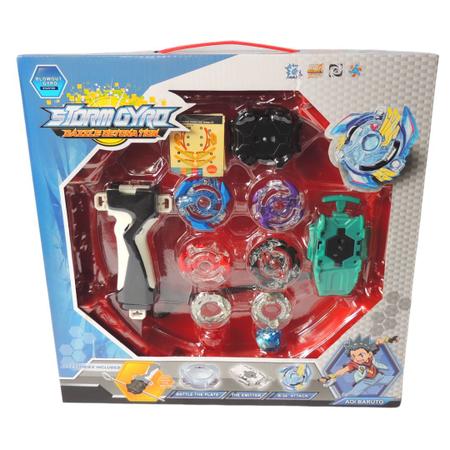 Imagem de Tornado Gyro Combat Com 2 Beyblades + Arena + Lançadores