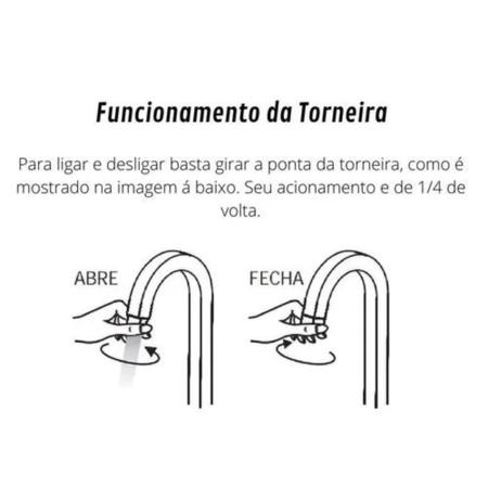 Imagem de Torneira Banheiro Lavatório Quadrada Pratica Metal Dourada