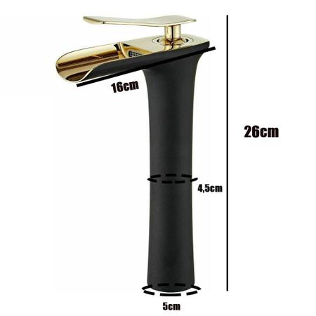 Torneira Cascata Luxo Monocomando Misturador Quente Frio Cobre Banheiro Bancada - Compre Imagem de Torneira Cascata Luxo Monocomando Misturador Quente Frio Cobre Banheiro Bancada