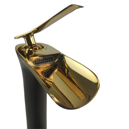Torneira Cascata Luxo Monocomando Misturador Quente Frio Cobre Banheiro Bancada - Compre Imagem de Torneira Cascata Luxo Monocomando Misturador Quente Frio Cobre Banheiro Bancada