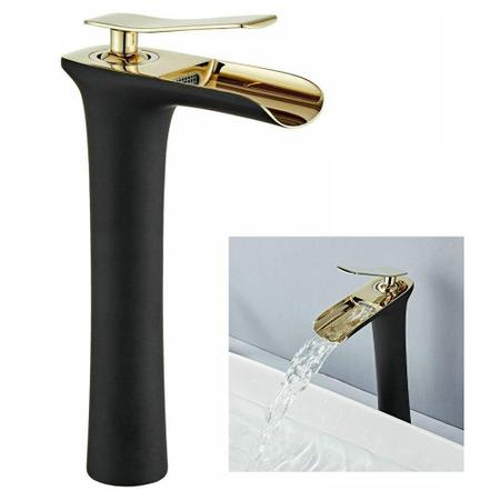 Torneira Cascata Luxo Monocomando Misturador Quente Frio Cobre Banheiro Bancada - Compre Imagem de Torneira Cascata Luxo Monocomando Misturador Quente Frio Cobre Banheiro Bancada