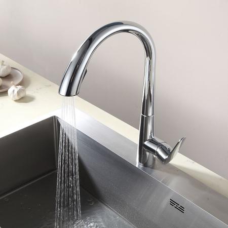 Torneira Cozinha Extensível Água Fria Quente Monocomando - TELCA Imagem de Torneira Cozinha Extensível Água Fria Quente Monocomando