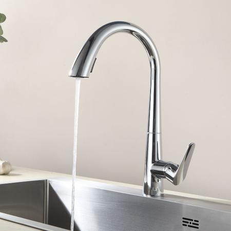 Torneira Cozinha Extensível Água Fria Quente Monocomando - TELCA Imagem de Torneira Cozinha Extensível Água Fria Quente Monocomando