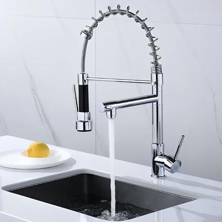 Imagem de Torneira Cozinha Gourmet Monocomando Com Spray Extensor 14880