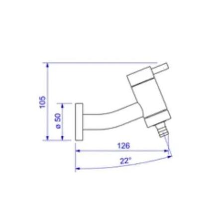 Imagem de Torneira de Parede para Jardim e Tanque com Adaptador de Mangueira Link Cromado - Deca