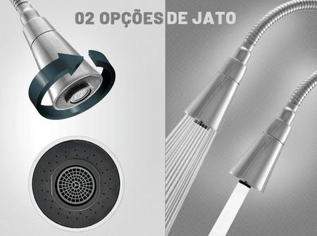 Imagem de Torneira Gourmet Cozinha Filtro Cone 2 Jatos preta  1157 C50