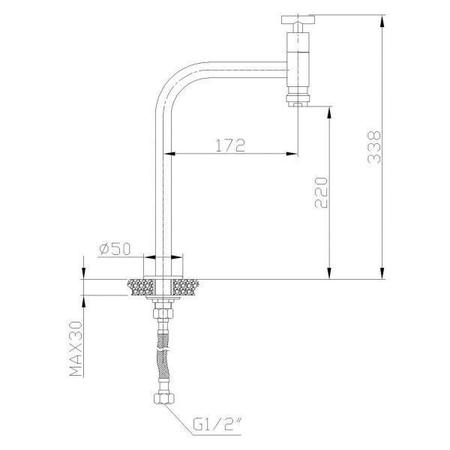 Imagem de Torneira para Banheiro de Mesa Gaya Nilo 1/2"