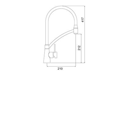 Imagem de Torneira Para Cozinha Mesa Gourmet Monocomando Lorenchef