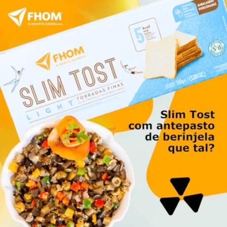 Imagem de Torrada Vegana Slim Tost Light FHOM 110g